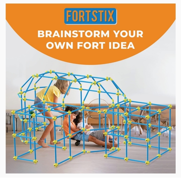 Fort Building Toys Kit - Kids Tent Indoor – 180 Pcs Construction Toys fo… - Picture 2 of 6